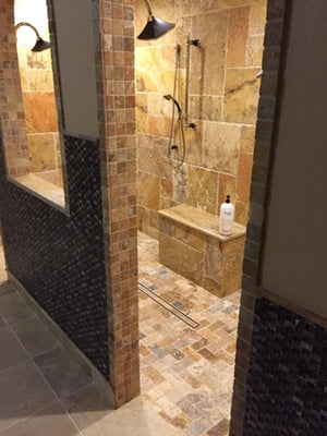 Royal Scabos Travertine Tumbled 3x6 Subway Tile