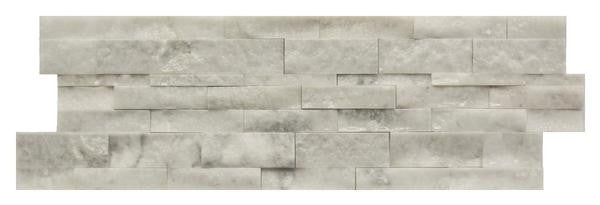 Carrara White 6x18 Split Face Marble Wall Panel