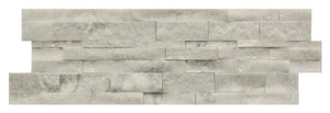 Carrara White 6x18 Split Face Marble Wall Panel