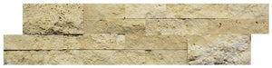 Light Travertine 6x24 Splitface Ledger Panel