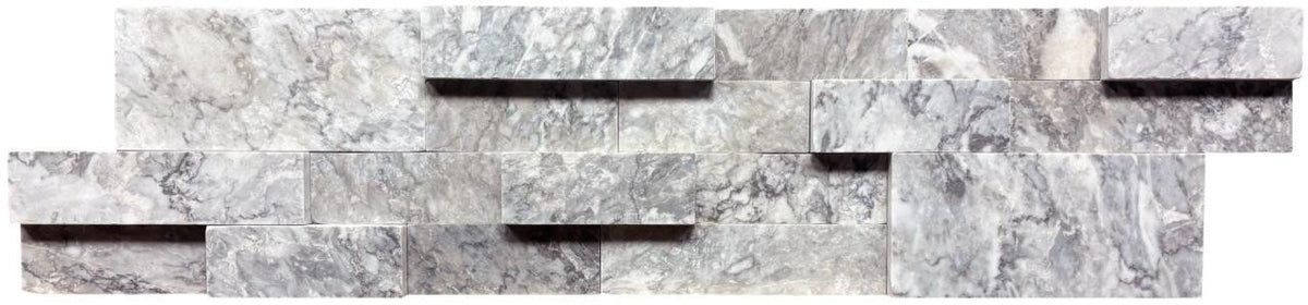 Silver Marble 6x24 Natural Stone Ledger Panel Marble Tile
