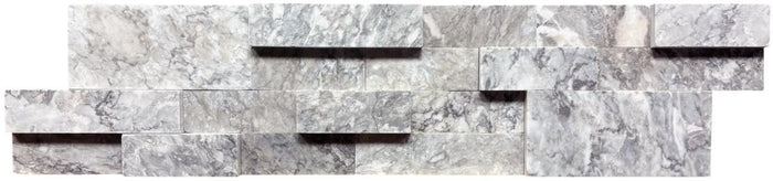 Silver Marble 6x24 Natural Stone Ledger Panel Marble Tile 1
