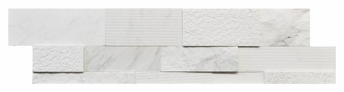 Volakas White Marble 6x24 Natural Stone Ledger Panel Marble Tile 1