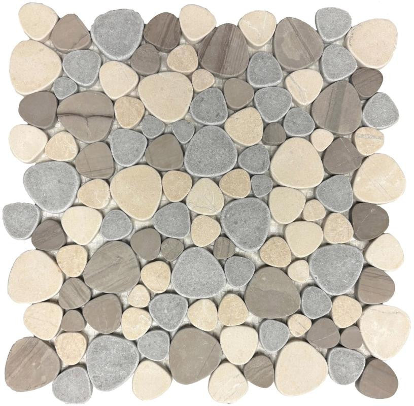 Marmol Huron Mix Marble Mosaic Tile 12x12 Sheet