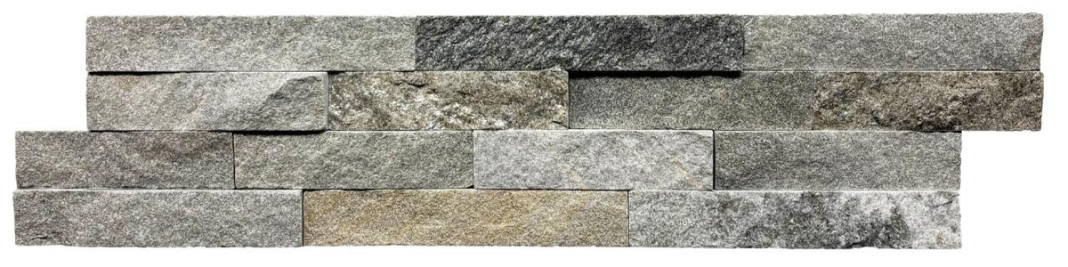 Mountain White 6x24 Stacked Ledger Panel Slate Tile