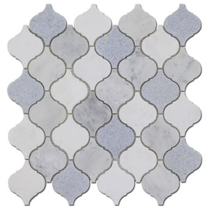 Carrara Blue Celeste Marble Mosaic Tile