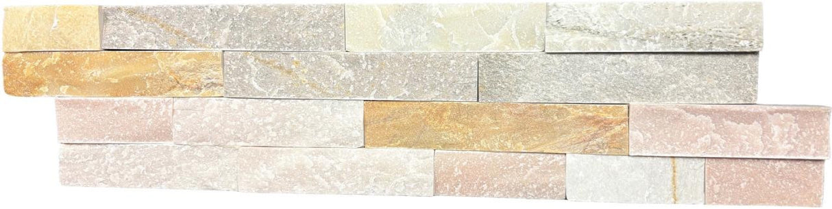 Sunset 6x24 Natural Stone Stacked Ledger Panel