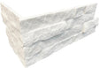 Glacial White Corner Stacked stone ledger