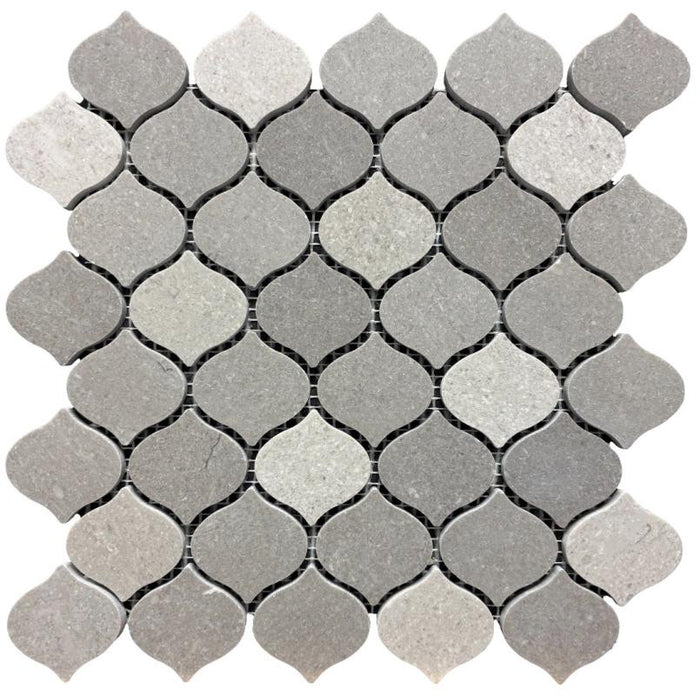 Grey Marble Teardrop Natural Stone Mosaic Tile 11x11 1