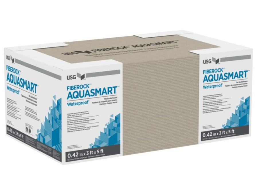 Panel de respaldo para azulejos USG Fiberock Aqua-Tough, 0.42 pulg. x 3x5 pies