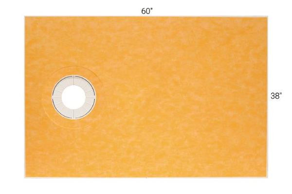 KERDI Shower Tray 38x60" Side Drain