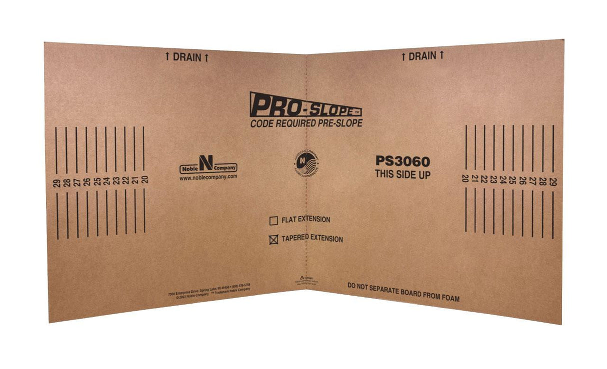 ProSlope Tapered Extensions 30" x 60" Shower Slope