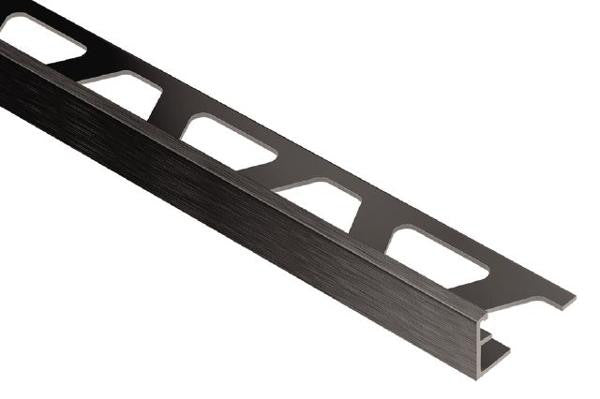 Schluter JOLLY 3/8" Aluminum Edge Trim, Brushed Graphite