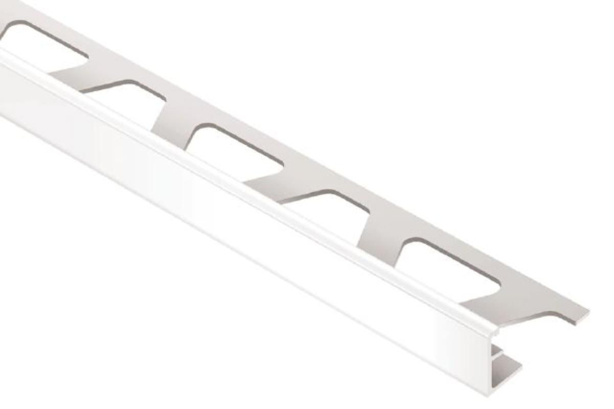 JOLLY 5/16" Bright White Aluminum Tile Edge Trim