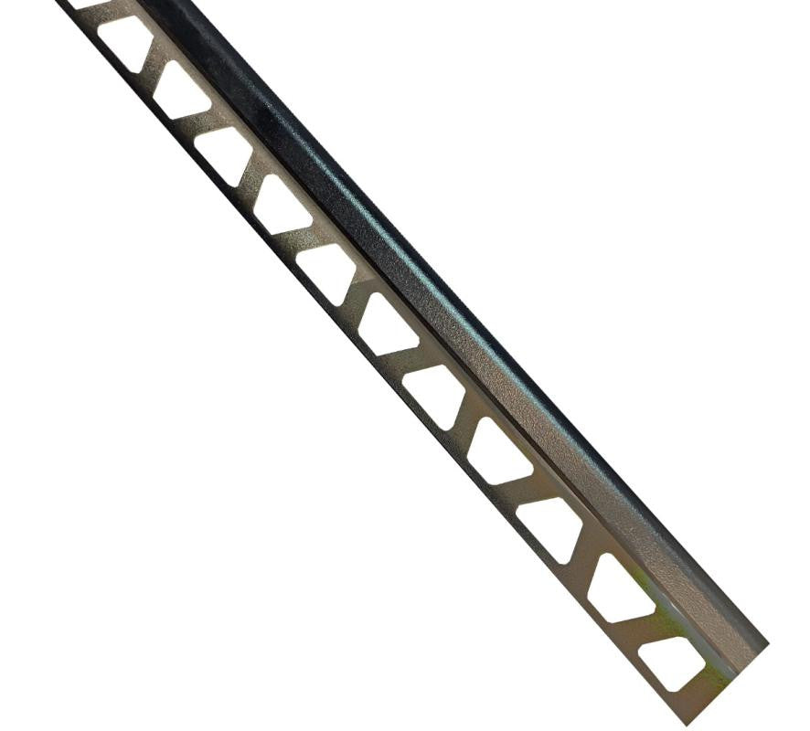 Schluter RONDEC 1/2" Matte Black Aluminum Bullnose Trim