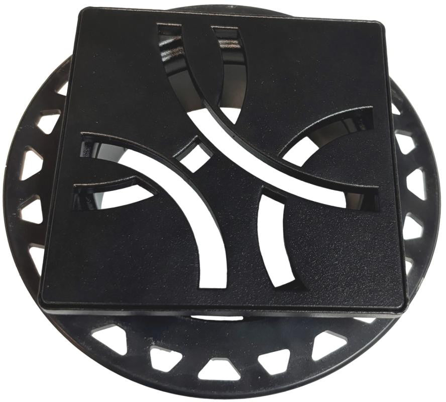 Schluter KERDI-DRAIN 4" Curve Matte Black Grate