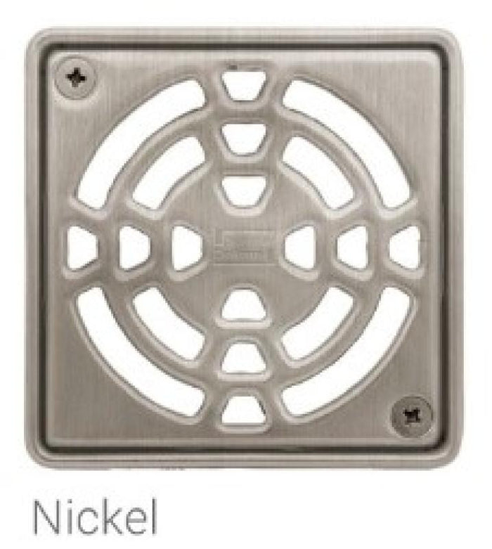Schluter KERDI-DRAIN 4" Classic Nickel Grate 1