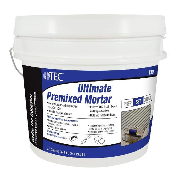 TEC Ultimate Premixed Mortar White 3.5 Gallon