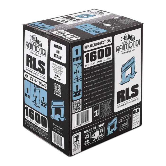 Raimondi RLS NV 1/32" Blue Leveling Clips, 1600 Pack 1