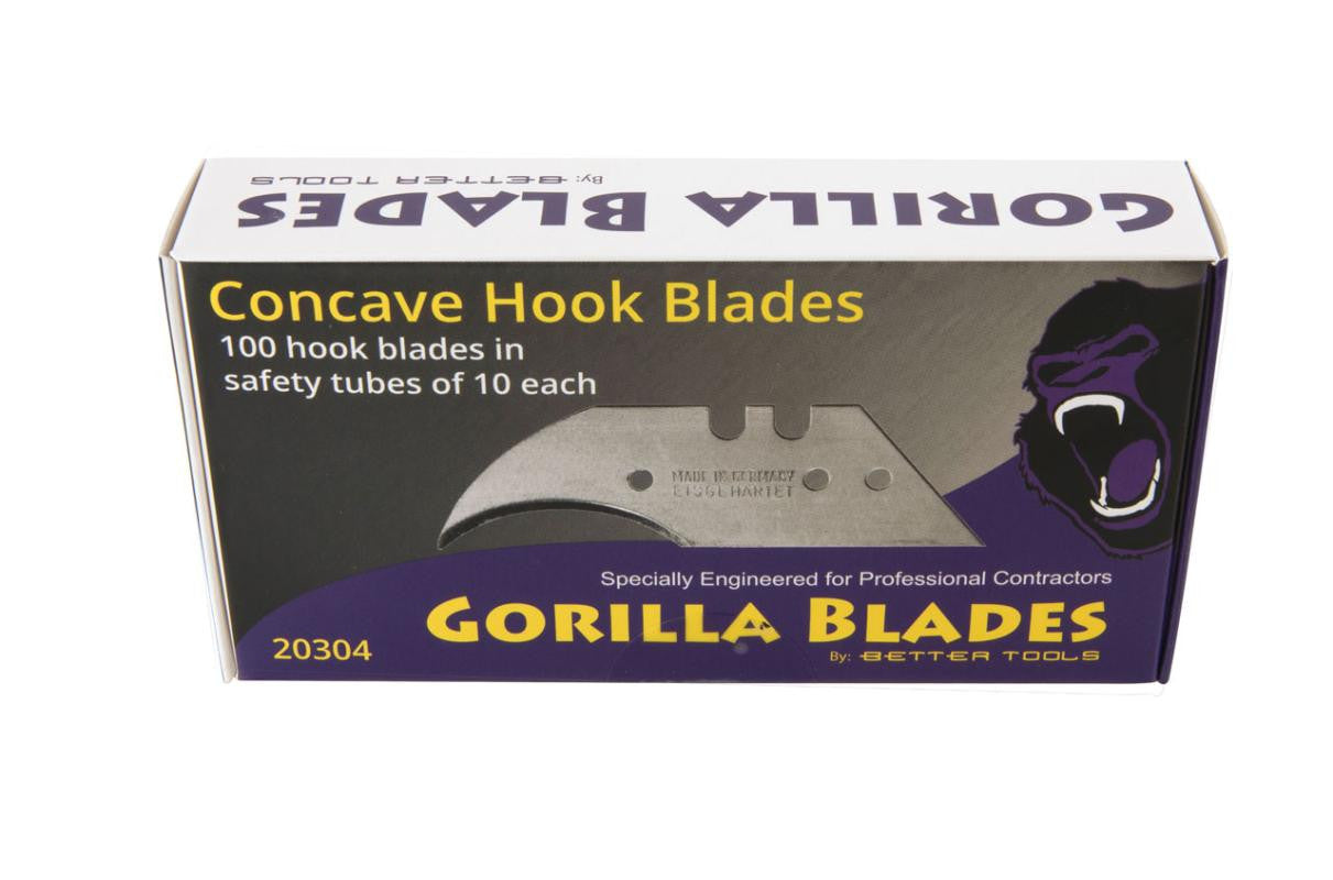2-Notch German Concave Hook, 100-Pack