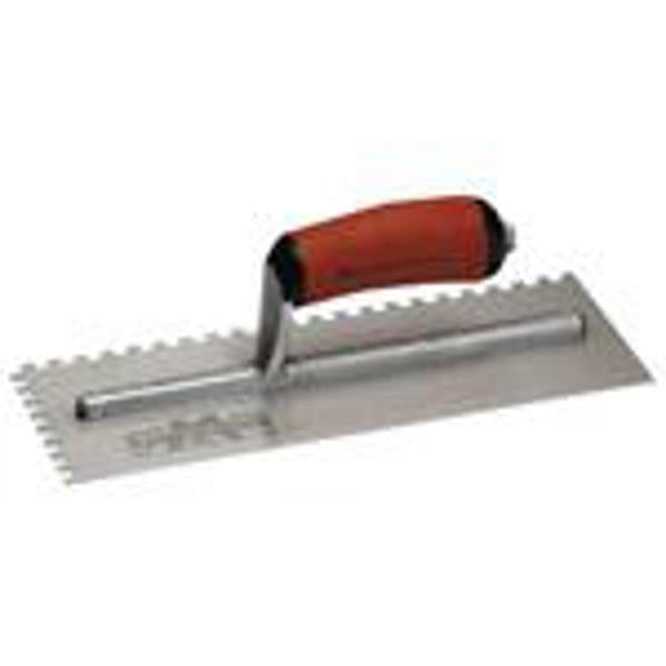 DuraSoft 3/8" x 3/8" x 3/8" Square-Notch Trowel