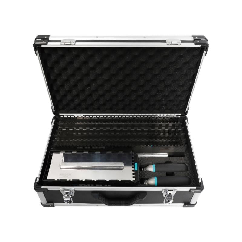 15-Piece Jumbo Trowel Set with Aluminum Case