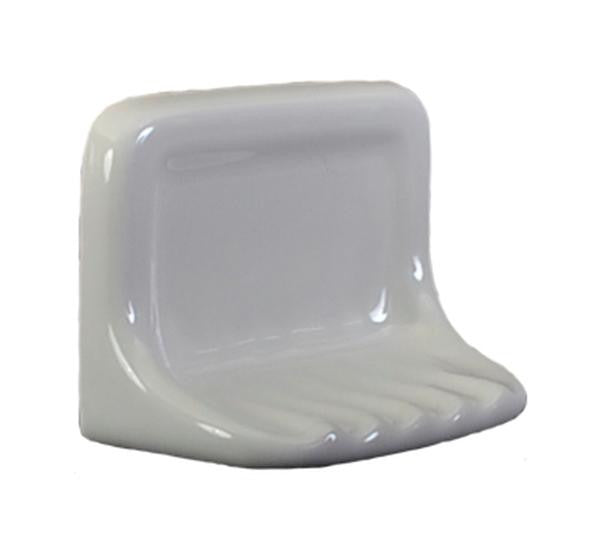 White Ceramic Soap Dish 5x7
