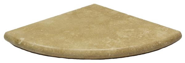 Noce Travertine Corner Shelf 9"