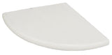 Snow White Marble Corner Shower Shelf 9"