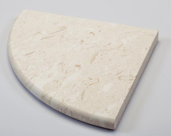 Corinthian Fossil Limestone Corner Shelf 9"