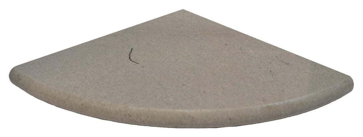 Silver Marble Corner Shower Shelf 9"