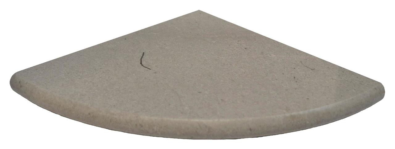 Silver Marble Corner Shower Shelf 9"