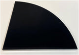 Black Glass Corner Shelf 9x9