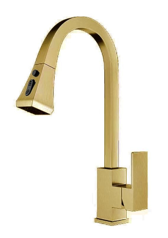 KF811 Single-Handle Kitchen Faucet, Brushed Gold
