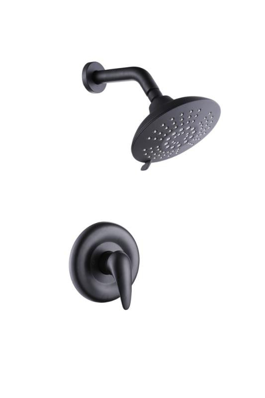CS036 Shower Faucet Combo, Matte Black