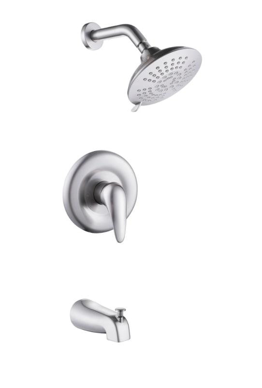 CS039 Tub/Shower Faucet Combo, Brushed Nickel