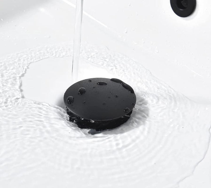 HB6002 Pop-Up Sink Drain, Matte Black