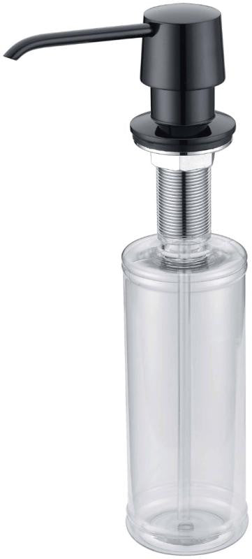 F020 Deck-Mount Soap Dispenser, Matte Black