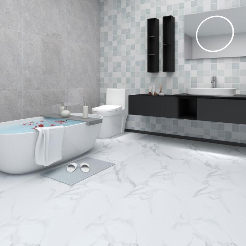 Carrara 18x36 Marble Look Luxury Vinyl Tile