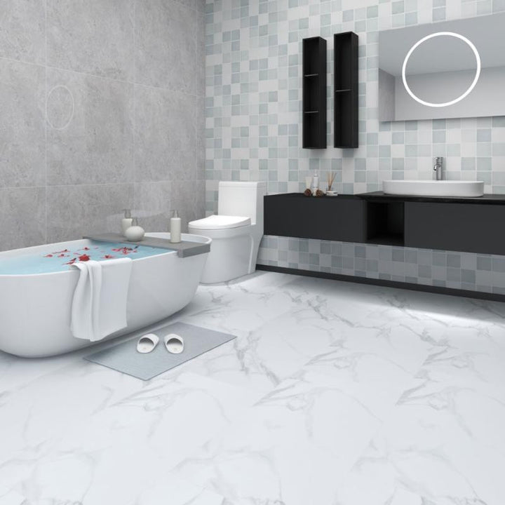 Carrara 18x36 Marble Look Luxury Vinyl Tile
