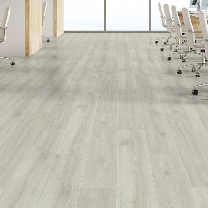 Piso laminado imitación madera Mercury Nova White 9x54 2