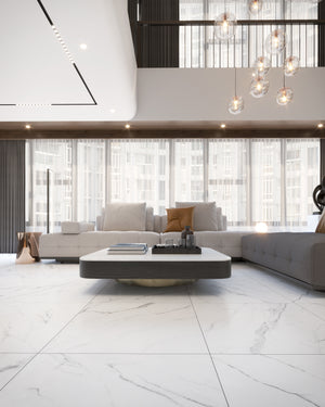 Olimpo 48x48 Baldosa de Porcelana Pulida con Aspecto de Mármol