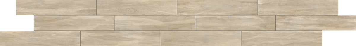 Baldosa de porcelana de aspecto de madera Hardin Valley Natural de 8x48
