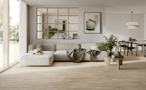 Baldosa de porcelana de aspecto de madera Hardin Valley Natural de 8x48