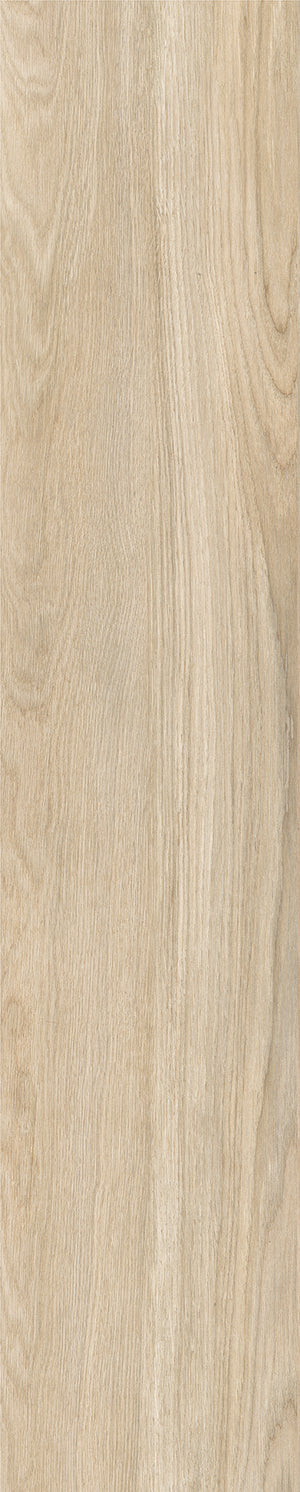 Azulejo de porcelana Havsta Natural de 9x47 cm con apariencia de madera - 9.7 mm
