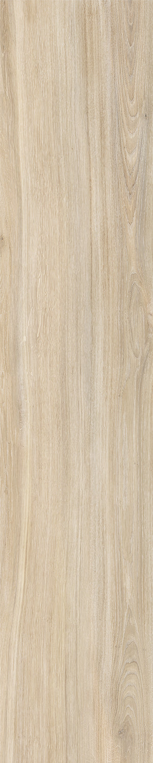 Azulejo de porcelana Havsta Natural de 9x47 cm con apariencia de madera - 9.7 mm