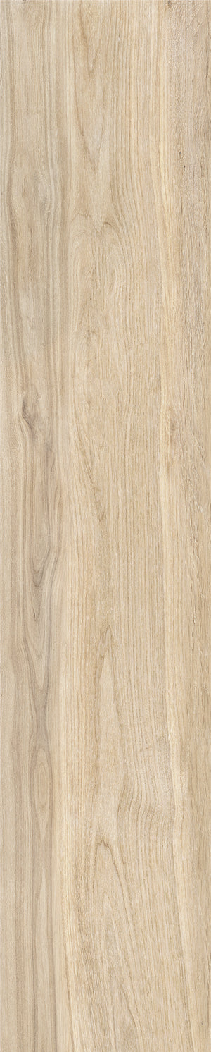 Azulejo de porcelana Havsta Natural de 9x47 cm con apariencia de madera - 9.7 mm