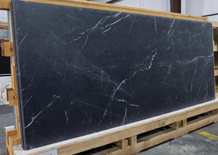 Marmoteca Marquinia Black 48x110 Marble Look Porcelain Panel Porcelain Tile 3