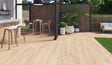 Wood Look Porcelain Plank Tile flooring outdoor space