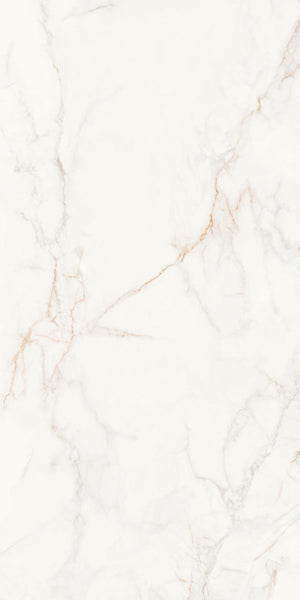 White Polished Marble Look Porcelain Tile